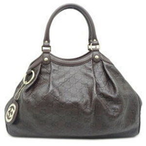 Gucci Sukey Handbag Guccissima Leather Black